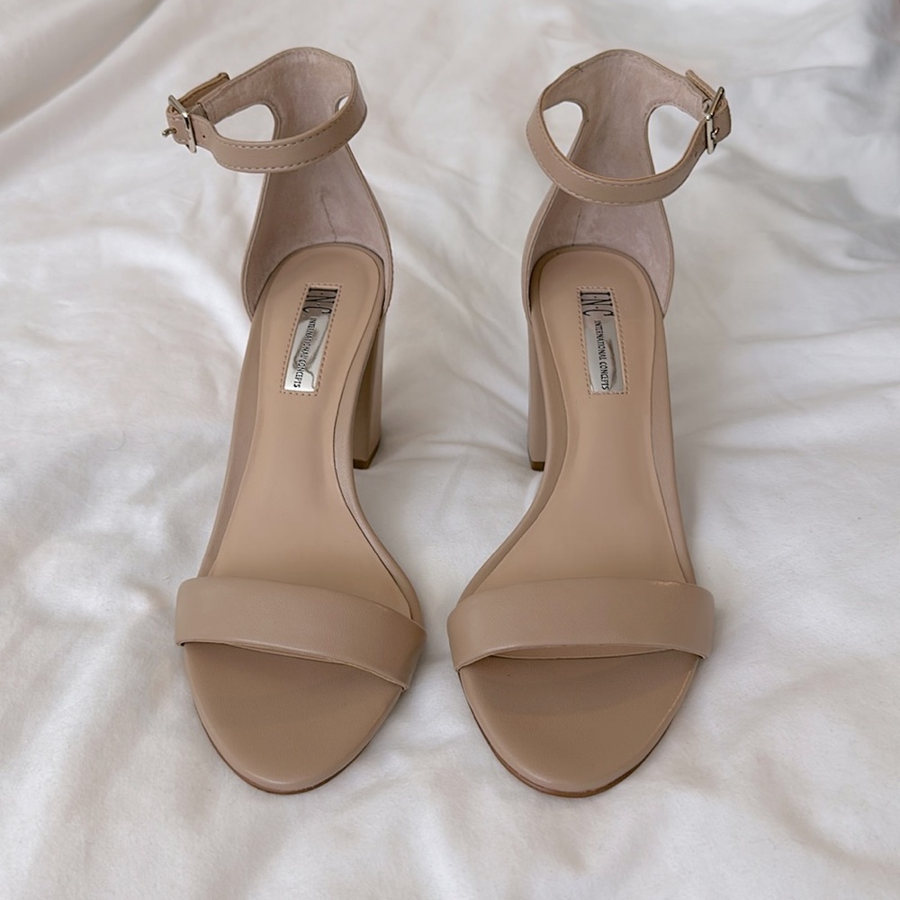 INC Kivah Nude Sandals Size 7